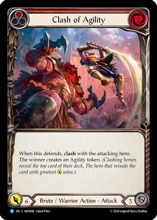 Clash of Agility (Red) (AMO008) [Armory Deck: Kayo] - Deck Out Gaming