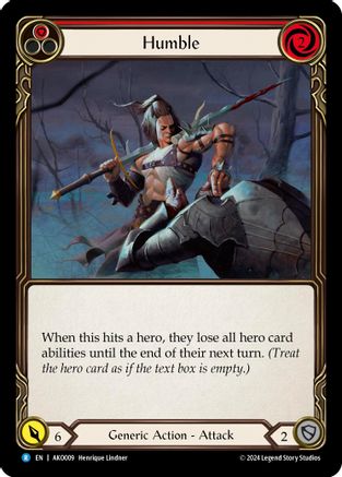 Humble (Red) (AKO009) [Armory Deck: Kayo] - Deck Out Gaming