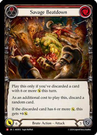 Savage Beatdown (AKO012) [Armory Deck: Kayo] - Deck Out Gaming