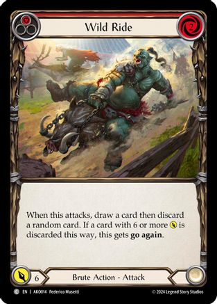 Wild Ride (Red) (AKO014) [Armory Deck: Kayo] - Deck Out Gaming