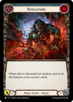 Reincarnate (Blue) (AKO022) [Armory Deck: Kayo] - Deck Out Gaming