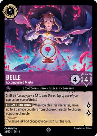 Belle - Accomplished Mystic (36/204) [Ursulas Return] - Deck Out Gaming