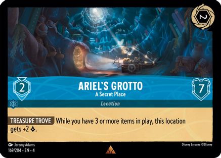 Ariel's Grotto - A Secret Place (169/204) [Ursulas Return] - Deck Out Gaming