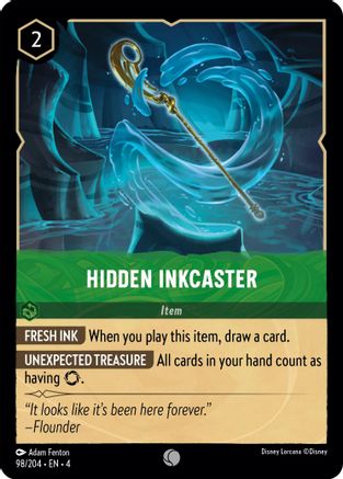 Hidden Inkcaster (98/204) [Ursulas Return] Cold Foil - Deck Out Gaming