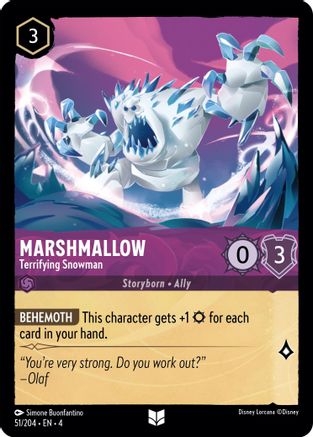 Marshmallow - Terrifying Snowman (51/204) [Ursulas Return] - Deck Out Gaming