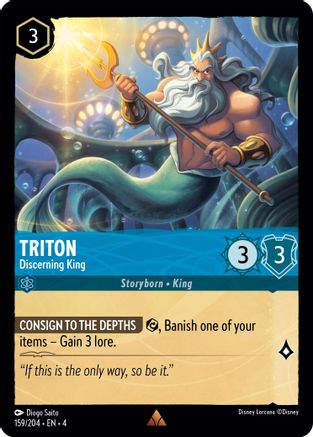 Triton - Discerning King (159/204) [Ursulas Return] - Deck Out Gaming