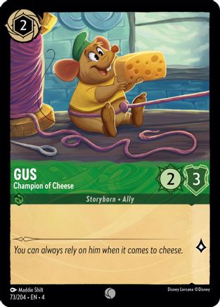 Gus - Champion of Cheese (73/204) [Ursulas Return] - Deck Out Gaming