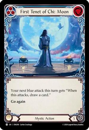 First Tenet of Chi: Moon (ENG018) [Blitz Deck: Part the Mistveil - Enigma] - Deck Out Gaming