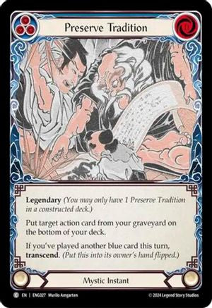 Preserve Tradition (ENG027) [Blitz Deck: Part the Mistveil - Enigma] - Deck Out Gaming
