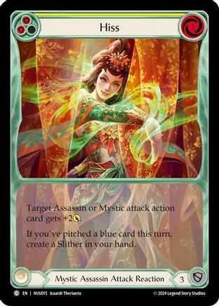 Hiss (Yellow) (NUU015) [Blitz Deck: Part the Mistveil - Nuu] - Deck Out Gaming