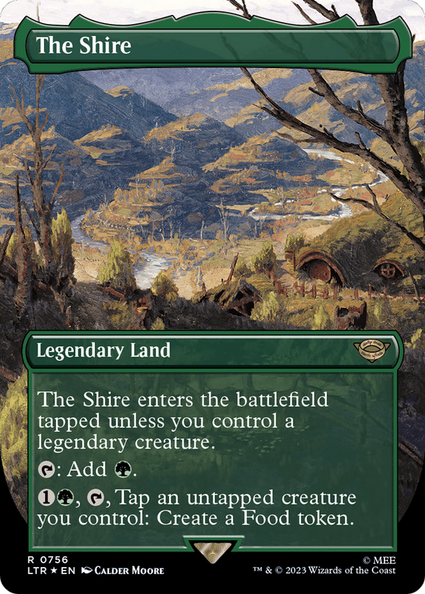 The Shire (Borderless) (Surge Foil) (756) [The Lord of the Rings: Tales of Middle-earth] foil - Deck Out Gaming