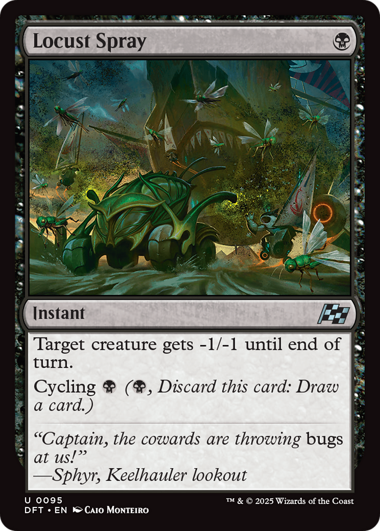 Locust Spray (95) [Aetherdrift] foil - Deck Out Gaming