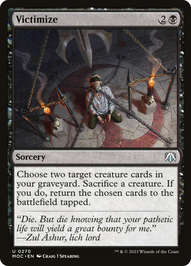 Victimize (270) [March of the Machine Commander] - Deck Out Gaming