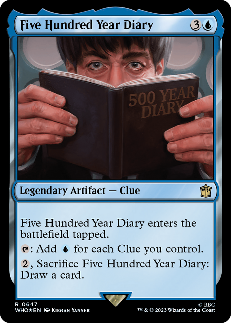 Five Hundred Year Diary (Surge Foil) (647) [Doctor Who] foil - Deck Out Gaming
