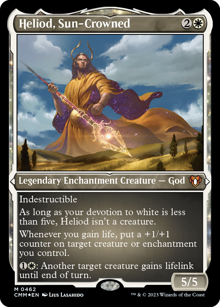 Heliod, Sun-Crowned (462) [Commander Masters] etched - Deck Out Gaming