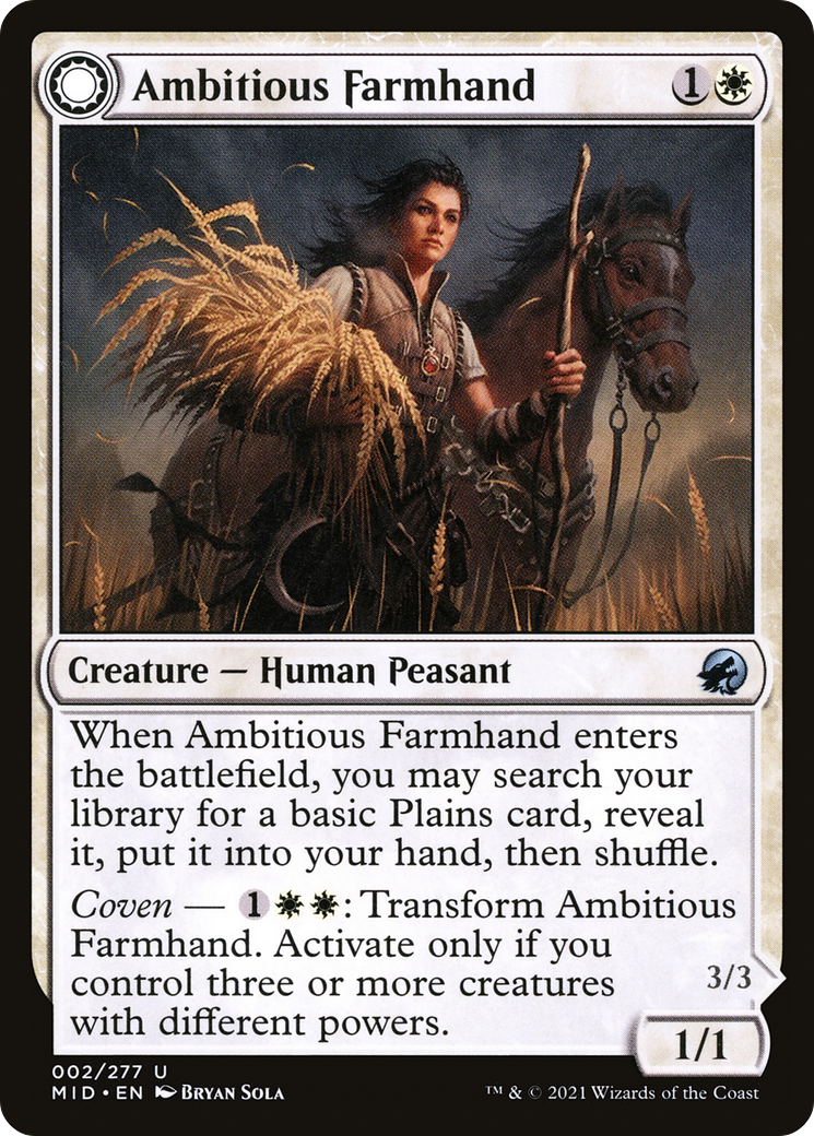 Ambitious Farmhand (2) [Innistrad: Midnight Hunt] foil - Deck Out Gaming