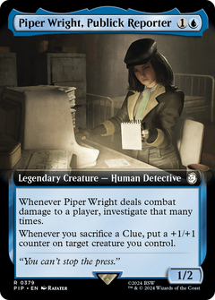 Piper Wright, Publick Reporter (Extended Art) (379) [Fallout] foil - Deck Out Gaming