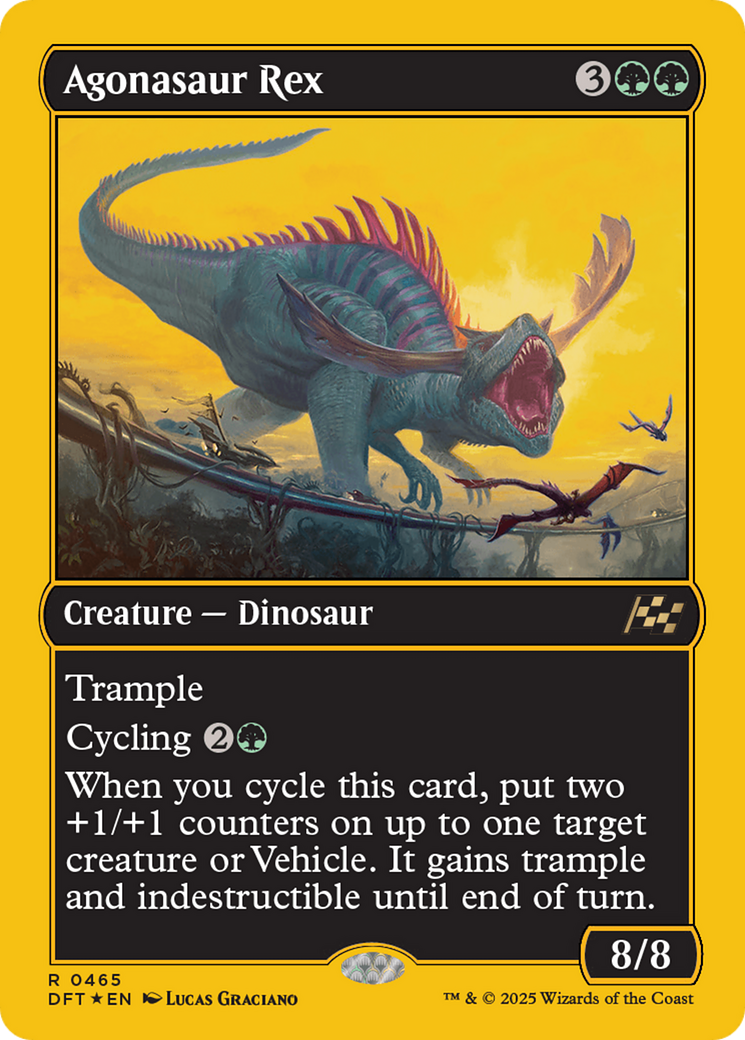 Agonasaur Rex (First-Place Foil) (465) [Aetherdrift] foil - Deck Out Gaming