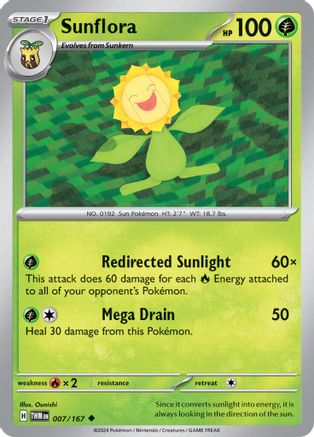 Sunflora - 007/167 (7) [SV06: Twilight Masquerade] - Deck Out Gaming