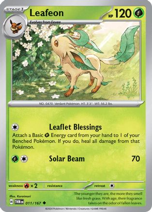 Leafeon (11) [SV06: Twilight Masquerade] Reverse Holofoil - Deck Out Gaming