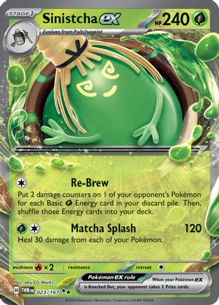 Sinistcha ex - 023/167 (23) [SV06: Twilight Masquerade] Holofoil - Deck Out Gaming