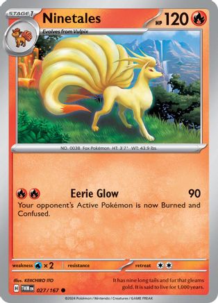 Ninetales (27) [SV06: Twilight Masquerade] Reverse Holofoil - Deck Out Gaming