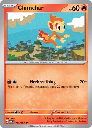 Chimchar (31) [SV06: Twilight Masquerade] Reverse Holofoil - Deck Out Gaming