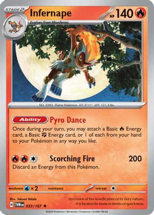 Infernape - 033/167 (33) [SV06: Twilight Masquerade] Holofoil - Deck Out Gaming