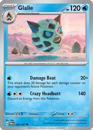 Glalie (52) [SV06: Twilight Masquerade] - Deck Out Gaming