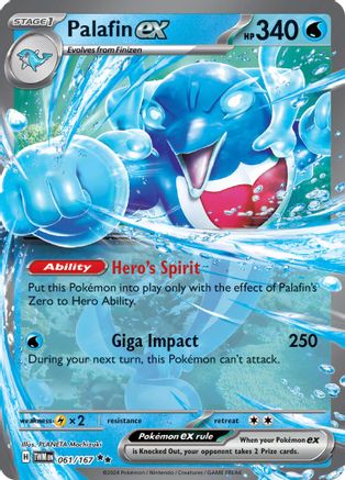 Palafin ex - 061/167 (61) [SV06: Twilight Masquerade] Holofoil - Deck Out Gaming