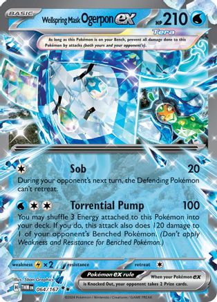 Wellspring Mask Ogerpon ex - 064/167 (64) [SV06: Twilight Masquerade] Holofoil - Deck Out Gaming