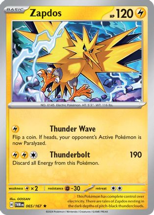 Zapdos (65) [SV06: Twilight Masquerade] Holofoil - Deck Out Gaming