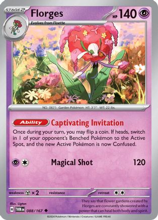 Florges (88) [SV06: Twilight Masquerade] Reverse Holofoil - Deck Out Gaming