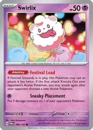 Swirlix (89) [SV06: Twilight Masquerade] Reverse Holofoil - Deck Out Gaming