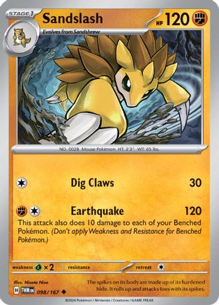 Sandslash (98) [SV06: Twilight Masquerade] Reverse Holofoil - Deck Out Gaming