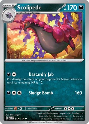 Scolipede (117) [SV06: Twilight Masquerade] - Deck Out Gaming