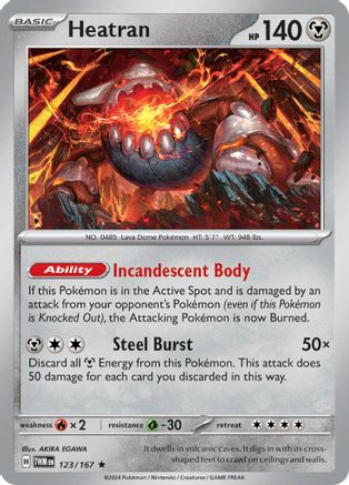 Heatran (123) [SV06: Twilight Masquerade] Holofoil - Deck Out Gaming