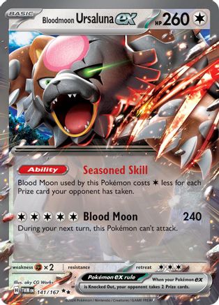Bloodmoon Ursaluna ex - 141/167 (141) [SV06: Twilight Masquerade] Holofoil - Deck Out Gaming