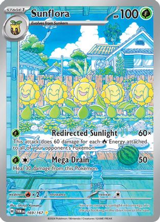 Sunflora - 169/167 (169) [SV06: Twilight Masquerade] Holofoil - Deck Out Gaming