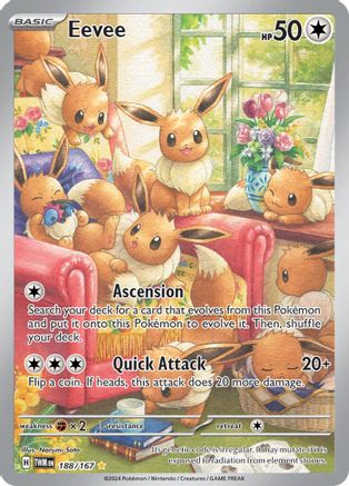 Eevee - 188/167 (188) [SV06: Twilight Masquerade] Holofoil - Deck Out Gaming