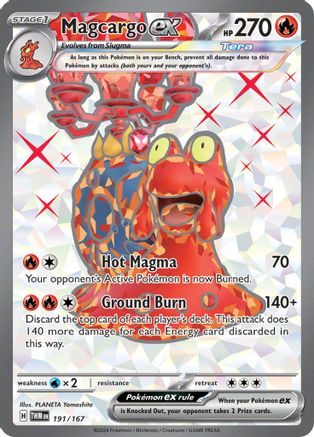 Magcargo ex - 191/167 (191) [SV06: Twilight Masquerade] Holofoil - Deck Out Gaming