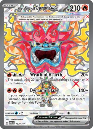 Hearthflame Mask Ogerpon ex (192) [SV06: Twilight Masquerade] Holofoil - Deck Out Gaming