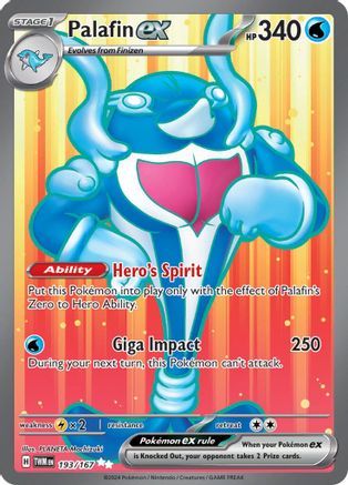 Palafin ex - 193/167 (193) [SV06: Twilight Masquerade] Holofoil - Deck Out Gaming