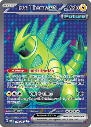 Iron Thorns ex - 196/167 (196) [SV06: Twilight Masquerade] Holofoil - Deck Out Gaming