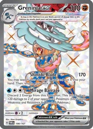 Greninja ex (198) [SV06: Twilight Masquerade] Holofoil - Deck Out Gaming