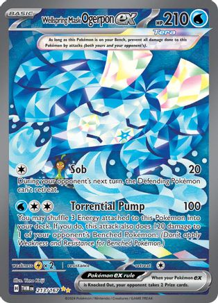 Wellspring Mask Ogerpon ex - 213/167 (213) [SV06: Twilight Masquerade] Holofoil - Deck Out Gaming