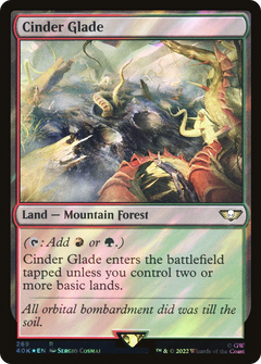 Cinder Glade (Surge Foil) (269) [Warhammer 40,000 Commander] foil - Deck Out Gaming