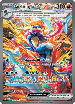 Greninja ex - 214/167 (214) [SV06: Twilight Masquerade] Holofoil - Deck Out Gaming