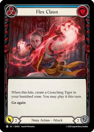 Flex Claws (Blue) (ZEN021) [Blitz Deck: Part the Mistveil - Zen] - Deck Out Gaming