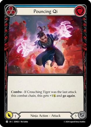 Pouncing Qi (Blue) (ZEN023) [Blitz Deck: Part the Mistveil - Zen] - Deck Out Gaming